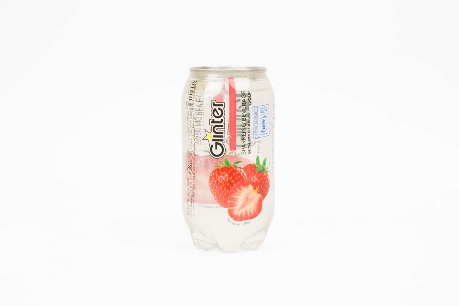 Glinter Strawberry Sparkling Water – 350ml