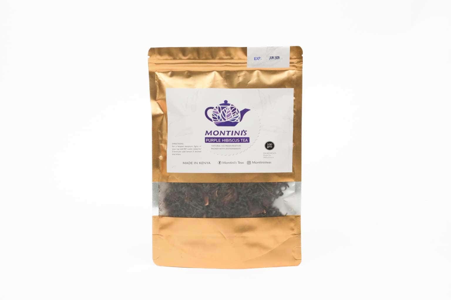 Montini’s Purple Hibiscus Tea