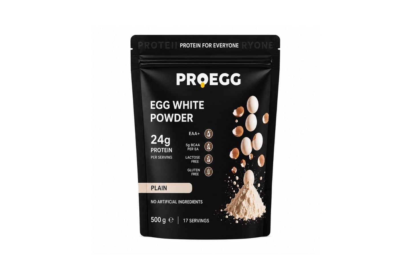 Proegg Egg White Plain Powder – 500g (Unflavoured)