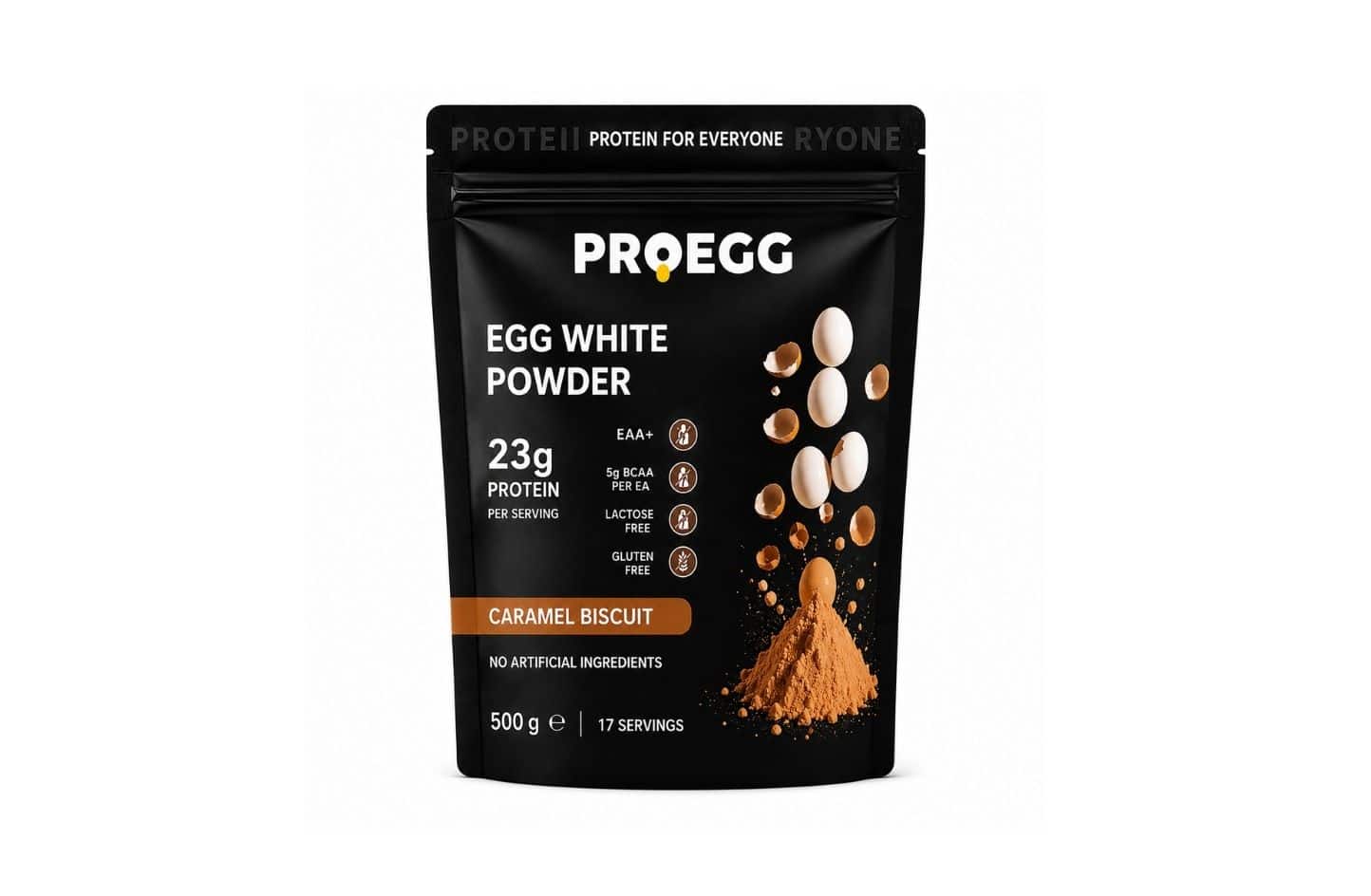 Proegg Egg White Caramel Biscuit Powder – 500g