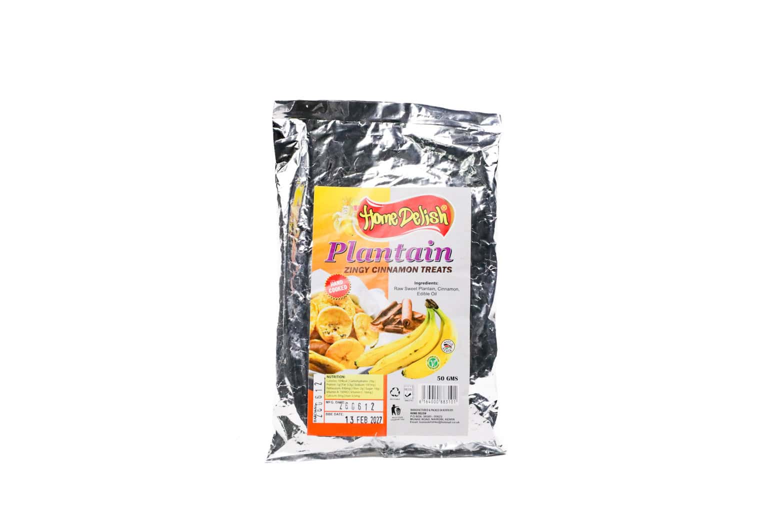 Home Delish Plantain Cinnamon – 50g