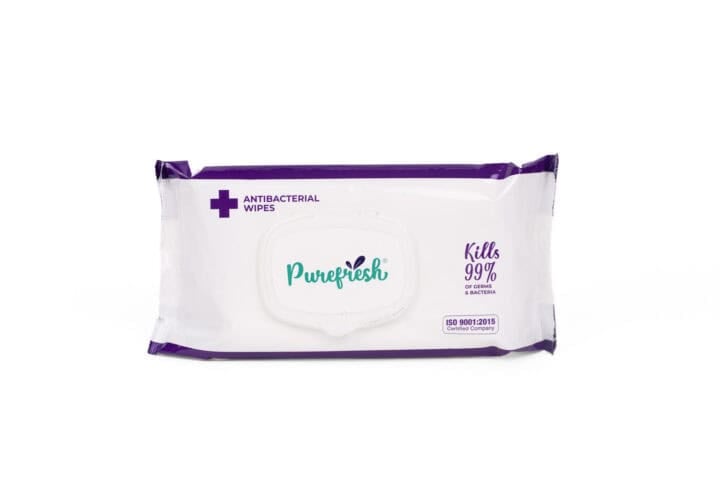 Pure Fresh Anti-Bacterial Wipes - 80 Sheets