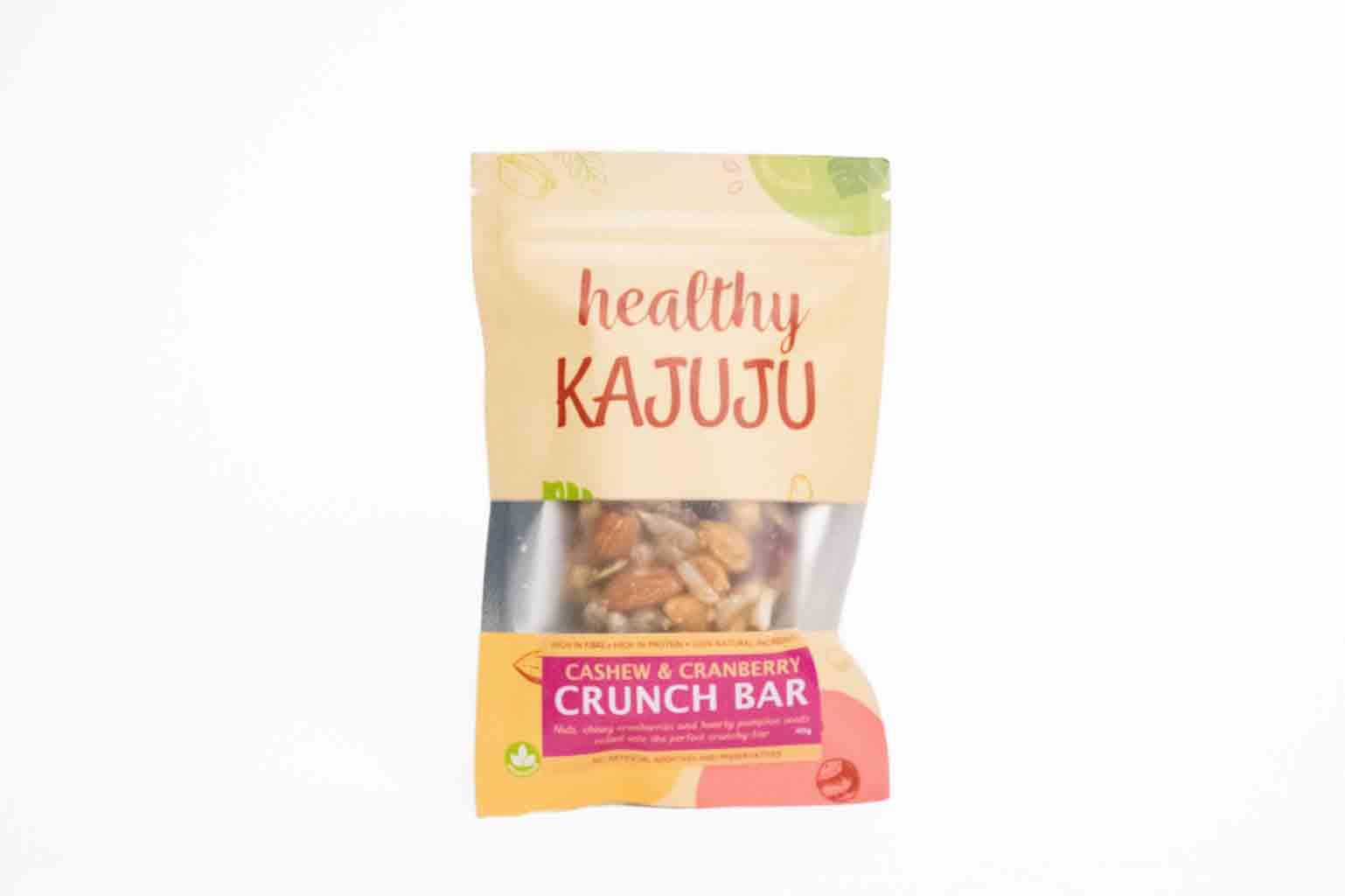 Healthy Kajuju Cashew And Cranberry Crunch Snack Bar – 40g