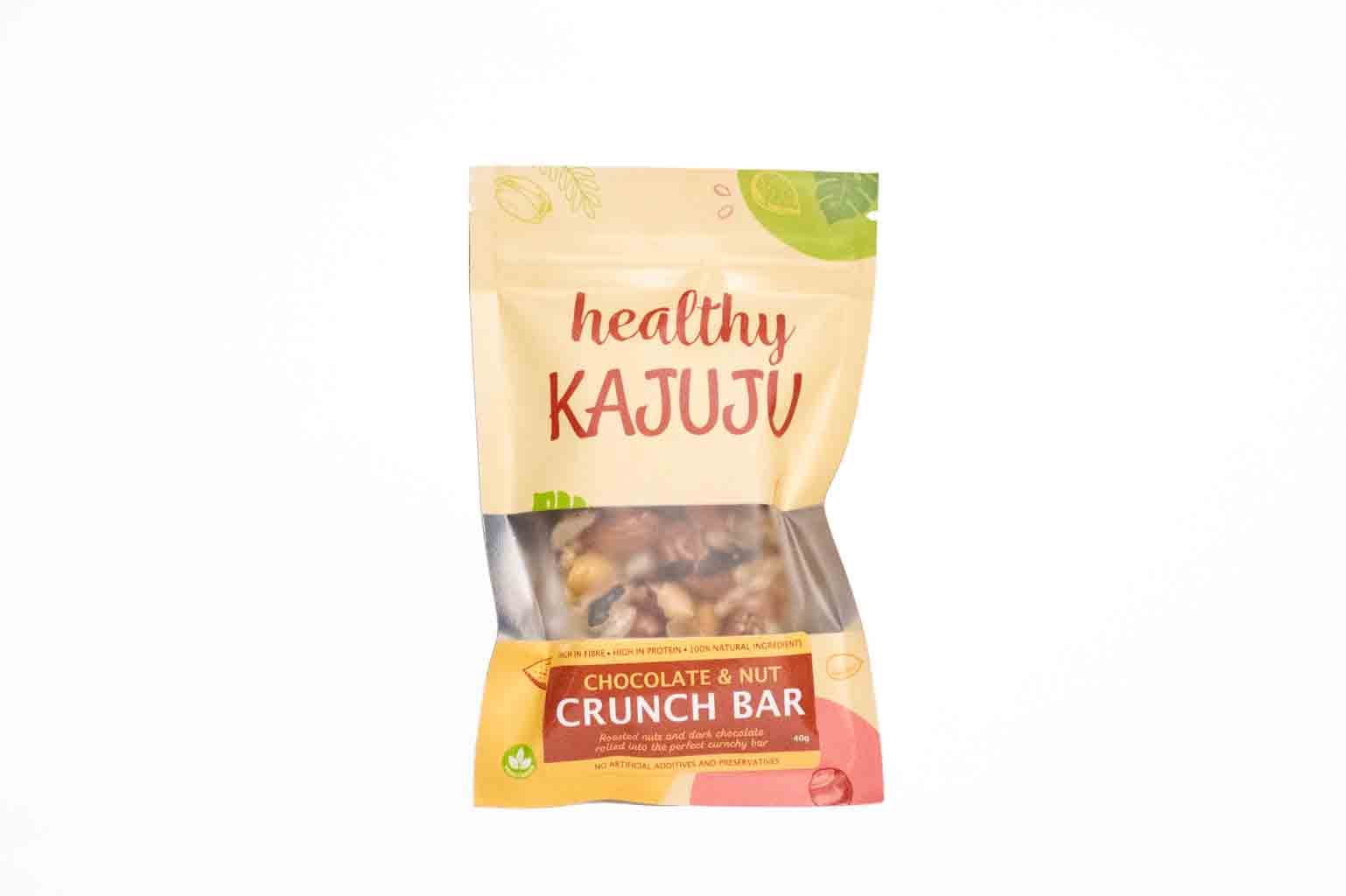 Healthy Kajuju Chocolate And Nut Crunch Snack Bar – 40g