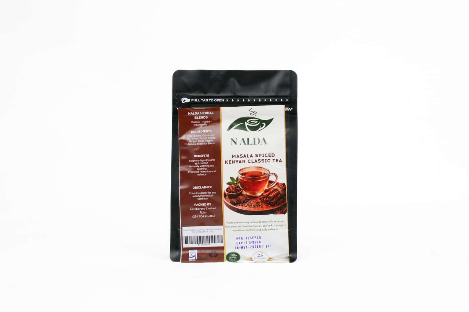 NALDA Masala Spiced Kenyan Classic Tea