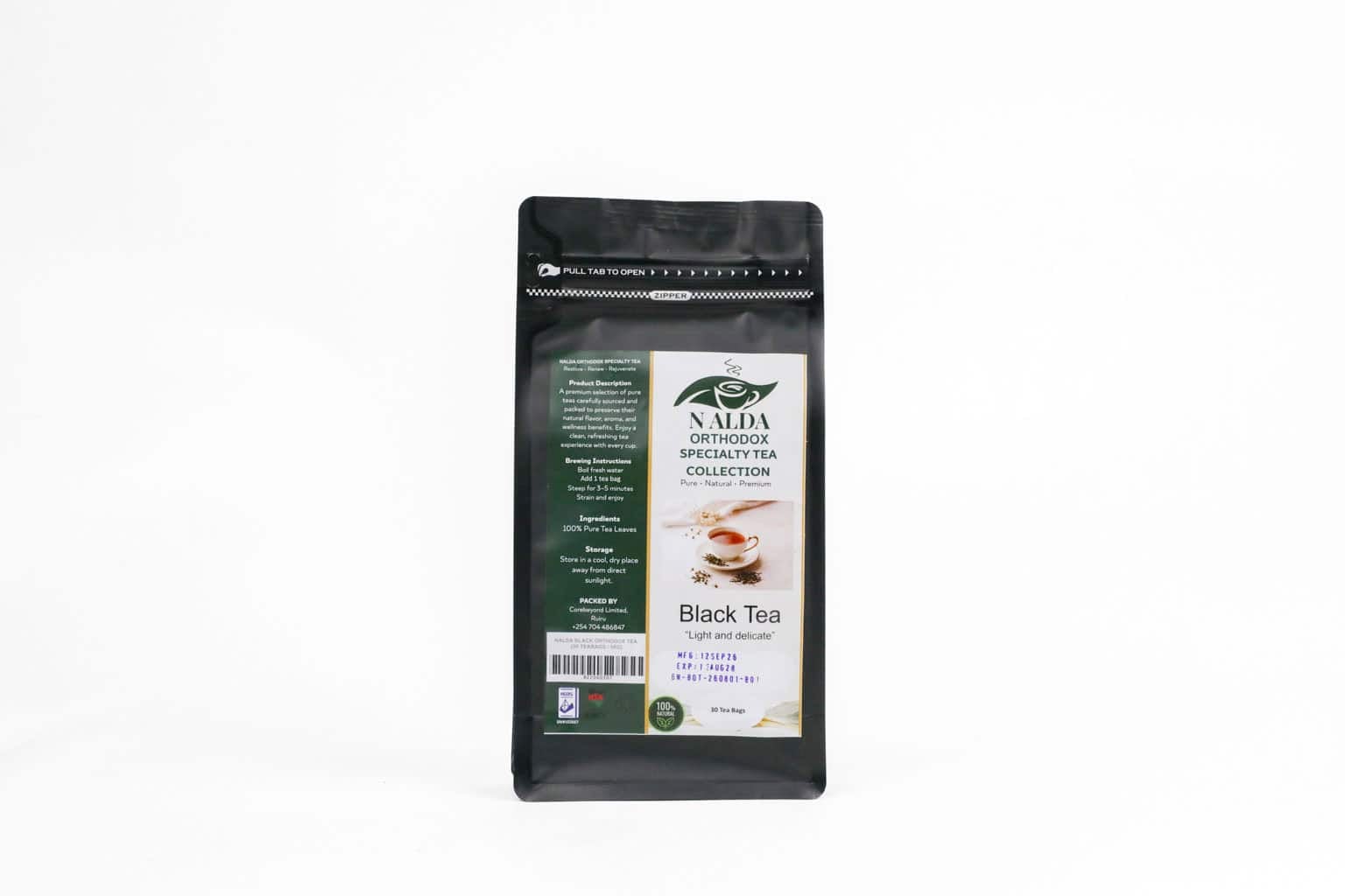 NALDA Black Orthodox – 30 Tea Bags