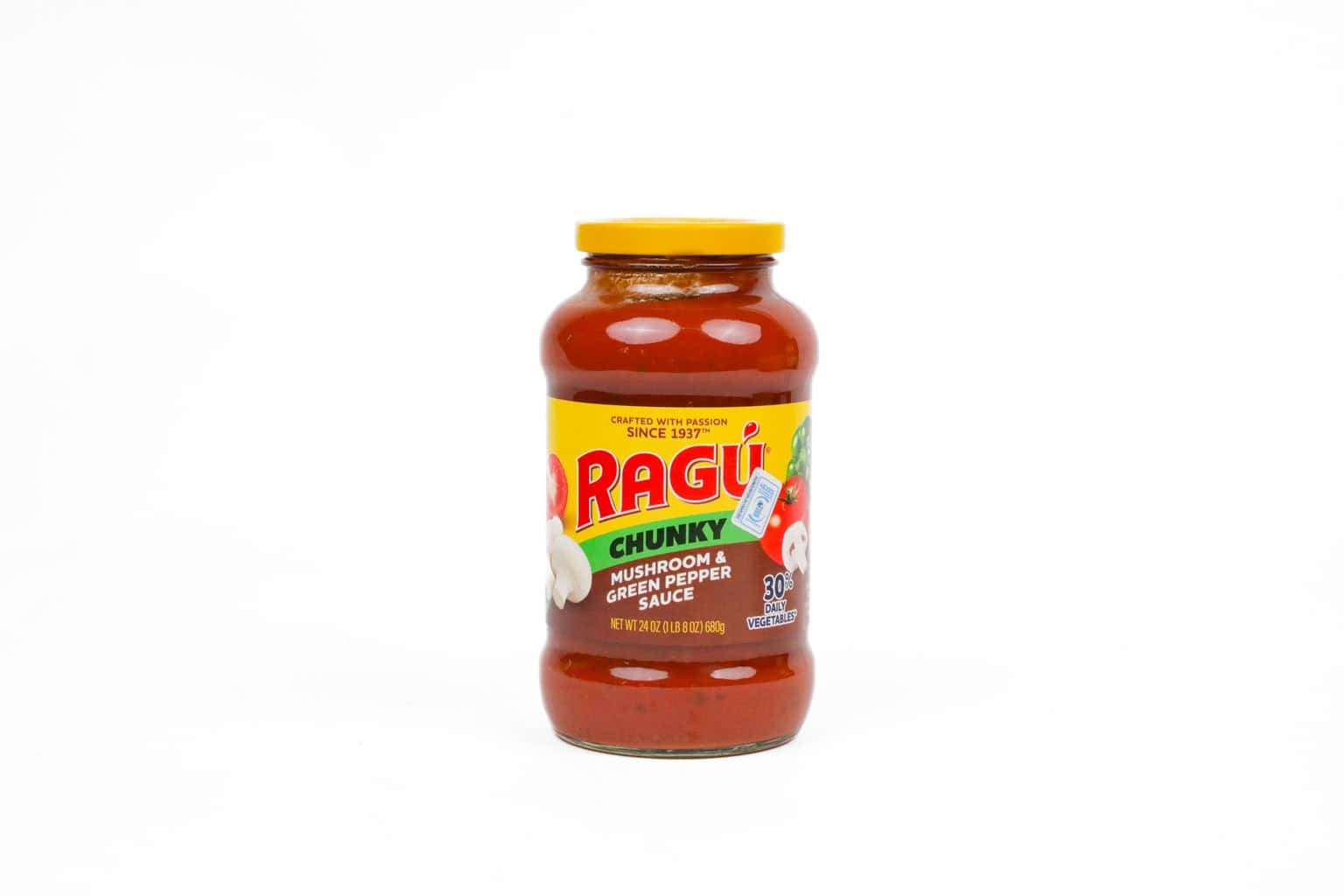 RAGÚ Chunky Mushroom & Green Pepper Pasta Sauce – 680g