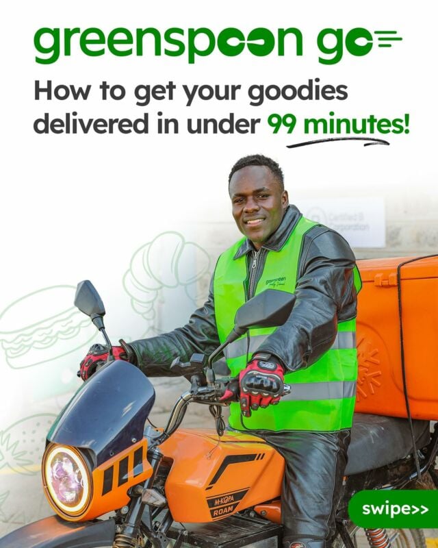 🌟 How To Order With GreenspoonGo: Swipe Right! 🛒⁠
⁠
You deserve to have fun this Easter without the stress of shopping! 🐰 Grab all your goodies online, choose GreenspoonGo, and we’ll deliver in under 99 minutes! ⏰⁠
⁠
Available within Nairobi only* 🌍⁠
⁠
First order? Use code SHOPONLINE1000 to get Kshs. 1,000 off! 💸