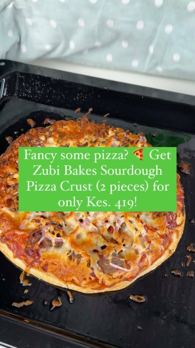 We absolutely fancy @zubibakes sourdough pizza crust 😍 
For Kes. 419, you get two pizza bases, oh, & they are also vegan! 

We made two different pizzas & it took us only 30 minutes! 😌Head over to our website & grab all these ingredients while getting your weekly shop in! 🛒

Choose GreenspoonGo ✨ on the checkout page for delivery in under 99 minutes. 🤸🏍️💨

First order? Get Kes. 1,000 off your cart with code: SHOPONLINE1000 🎉