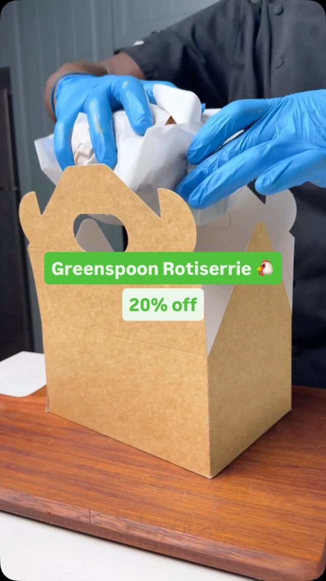 Crispy on the outside, juicy on the inside and 20% off!! 😍 

Our whole rotisserie chicken is slow-roasted to fall-off-the-bone perfection. 🍗💚 Heat it up, shred it into wraps, or snack straight from the fridge, we won’t judge. 😌

1.3kg whole capon at Kes. 998 (20% off! 👀)
Slow-roasted for 105 minutes
3-day shelf life (chilled)
1,624 kcal | 185 g protein | 92 g fat